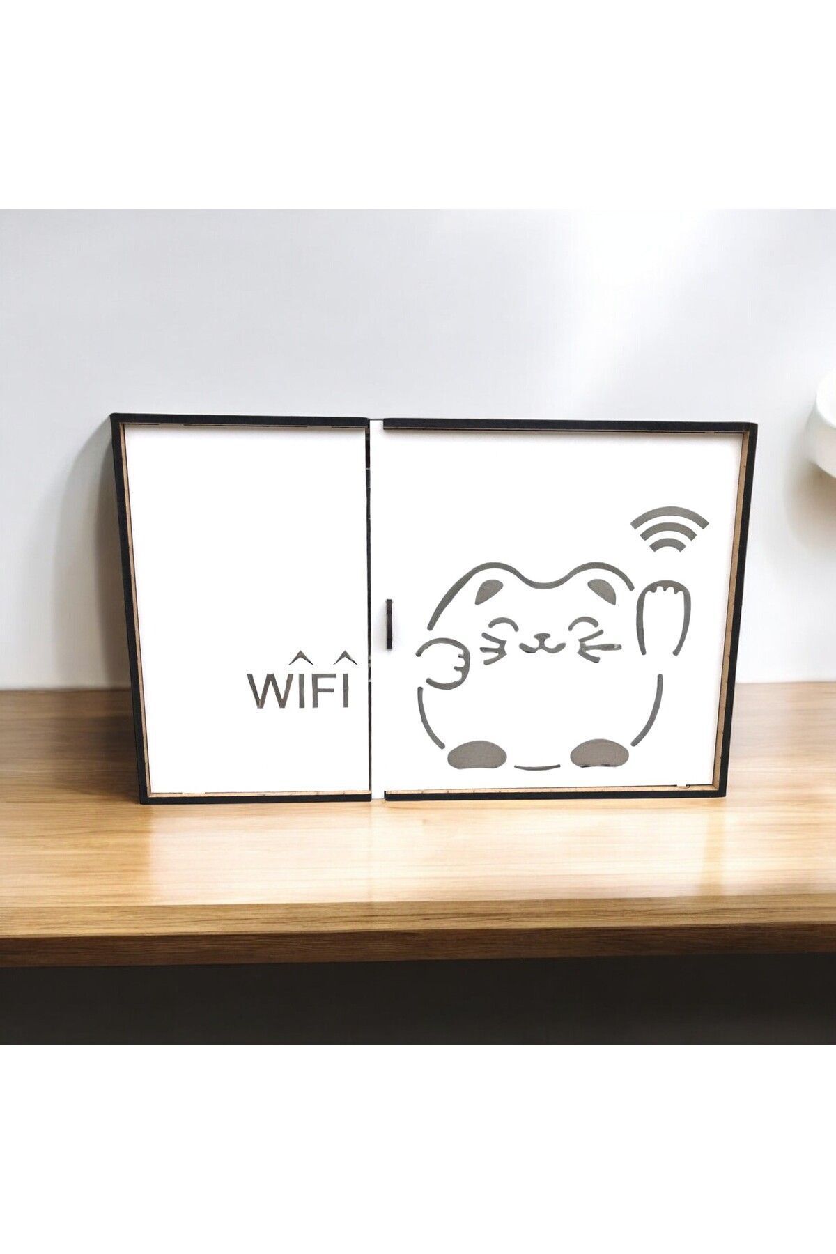 Modem Kutusu Sevimli Kedi Desenli