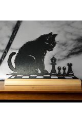 ‘’Satranç Meraklısı Kedi’’ duvar panosu
