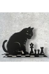 ‘’Satranç Meraklısı Kedi’’ duvar panosu