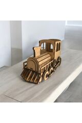 Ahşap Maket Tren Seti (De-monte)