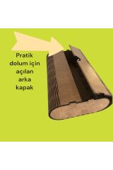 Doğal Ahşap Tonunda Şık Peçetelik